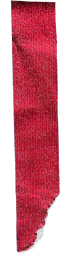Red Shimmery Tape with one Edge Ripped at an Angle
